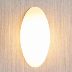 Lucande Glas-Wandleuchte Jemima, Elliptische Form -Innenleuchten Store 9976049 2