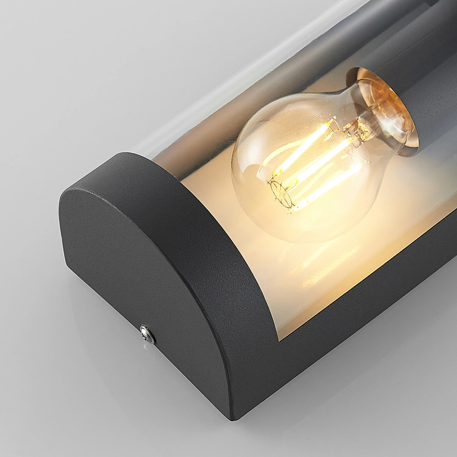 Lindby Junias Außenwandlampe, Halbrund, E27 8 Lindby Junias Außenwandlampe, Halbrund, E27 – Bild 6