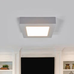 LED-Deckenlampe Marlo Silber 3000K Eckig 18,1cm 11 LED-Deckenlampe Marlo Silber 3000K Eckig 18,1cm -Innenleuchten Store 9978055 2