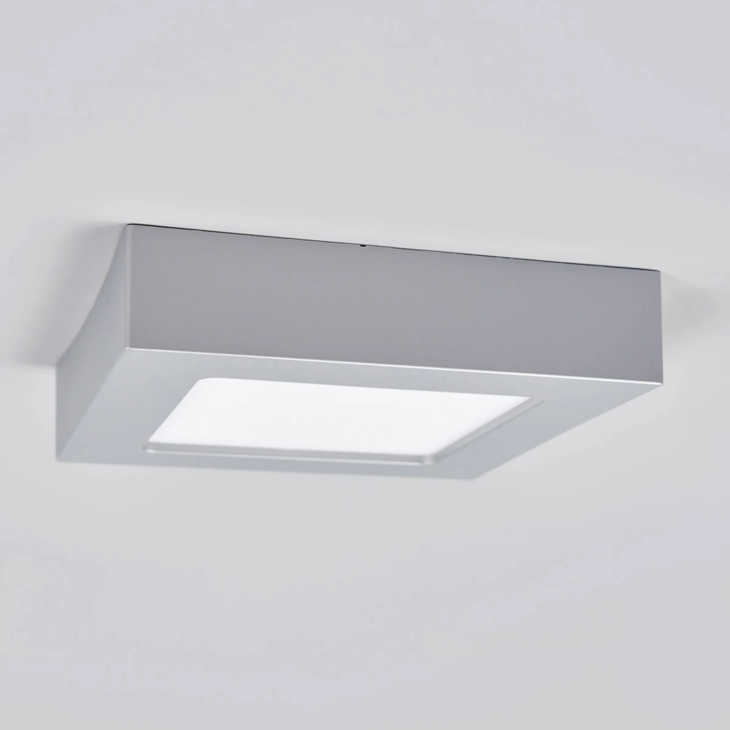 LED-Deckenlampe Marlo Silber 3000K Eckig 18,1cm 6 LED-Deckenlampe Marlo Silber 3000K Eckig 18,1cm – Bild 4