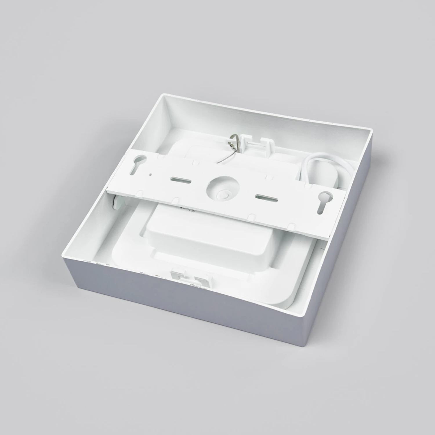 LED-Deckenlampe Marlo Silber 3000K Eckig 18,1cm 8 LED-Deckenlampe Marlo Silber 3000K Eckig 18,1cm – Bild 6